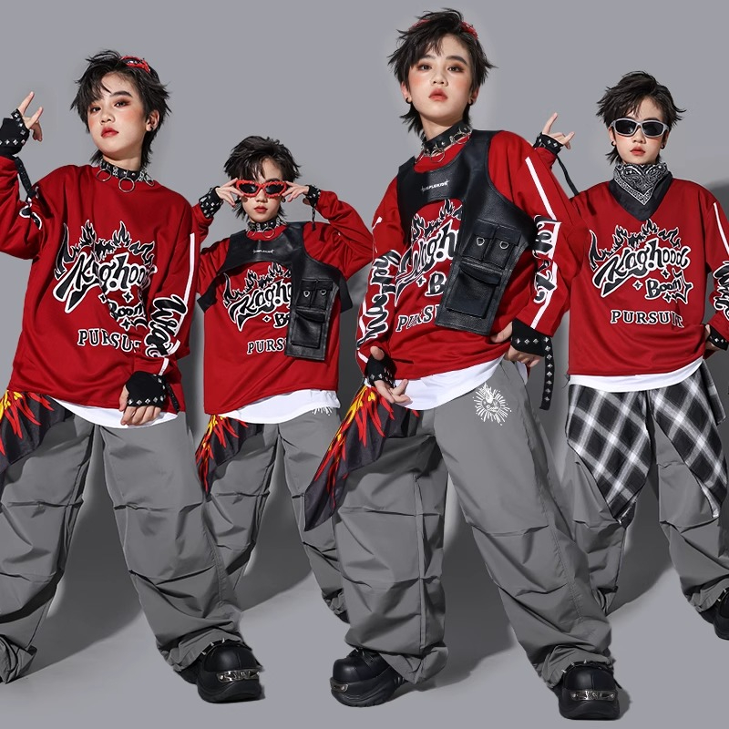 Street Fashion For Boy - Толстовка K-pop для мальчиков, модный жилет,