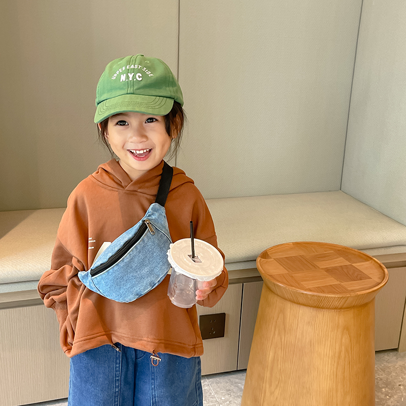 Street Fashion For Boy - Модная джинсовая поясная сумка для детей,